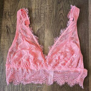 NWOT Cosabella Allure Plunge Wireless Bralette, S, Rossa